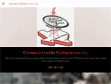 Tablet Screenshot of franklinweldingservice.com